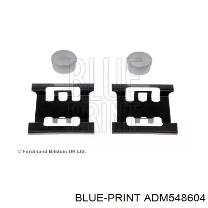 Купить ADM548604 Blue Print Комплект пружинок крепления дисковых колодок передних