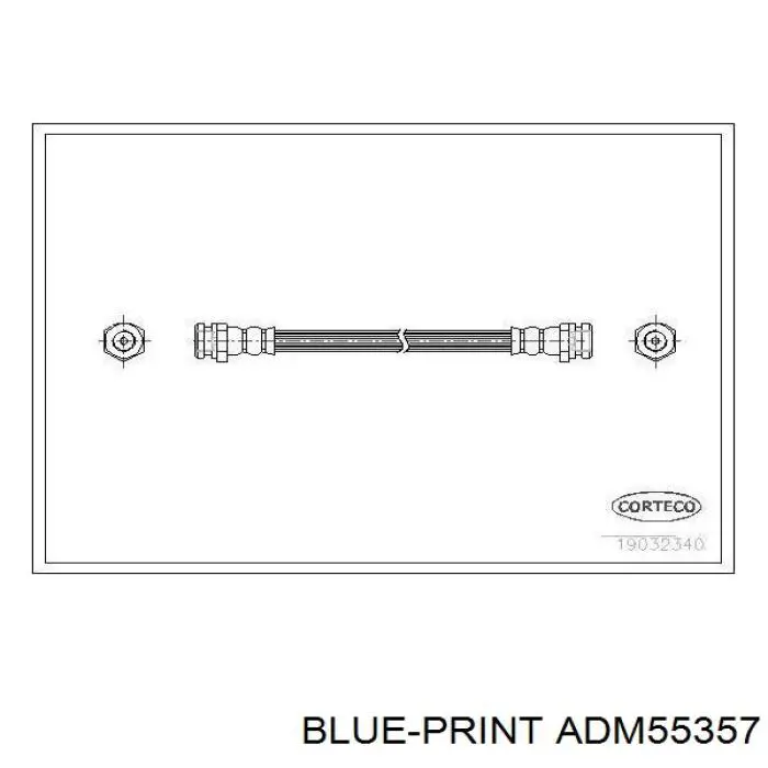 Тормозной шланг задний Blue Print ADM55357 цена, от 9.28 USD