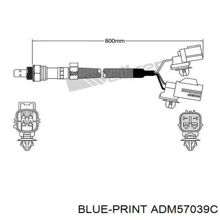 Датчик кислорода до катализатора ADM57039C Blue Print