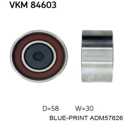 Обводной ролик ремня ГРМ NTN JPU58008B3 цена, от 20.99 USD
