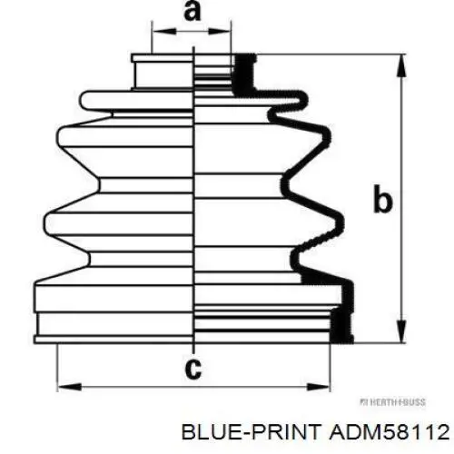 Чехол шруса Blue Print ADM58112 цена, от 11.41 USD