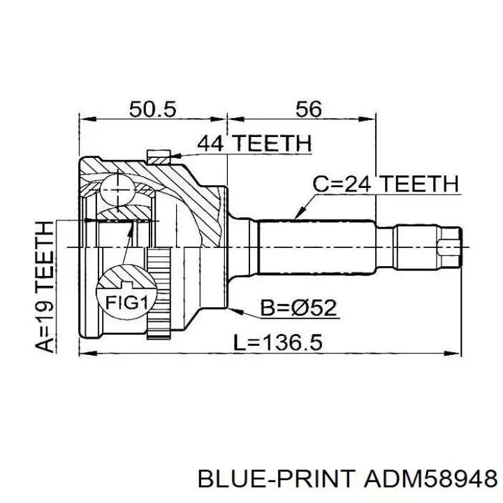 ШРУС наружный передний G13080PC Pascal