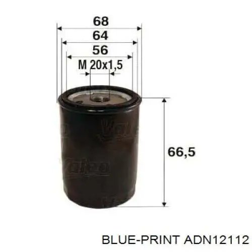 Фильтр масла Blue Print ADN12112
