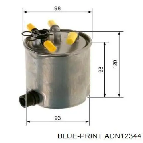 Купить 16400JY00C Renault (RVI) Фильтр-отстойник топлива грубой очистки
