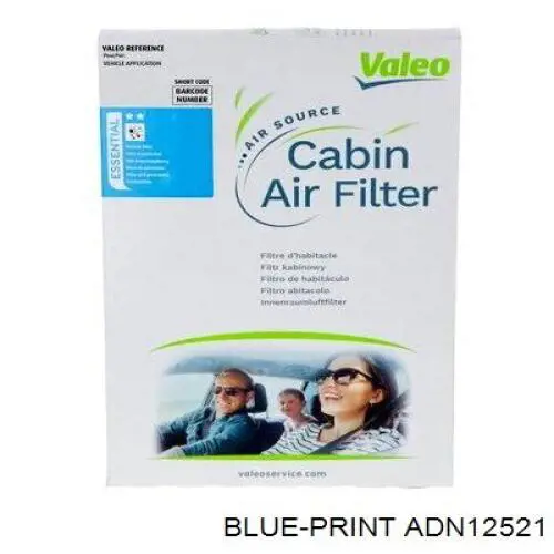 Фильтр воздушный отопителя Blue Print ADN12521 цена, от 4.07 USD