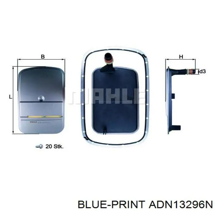 Купить ADN13296N Blue Print Корзина сцепления