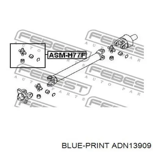 Купить ADN13909 Blue Print Крестовина карданного вала переднего