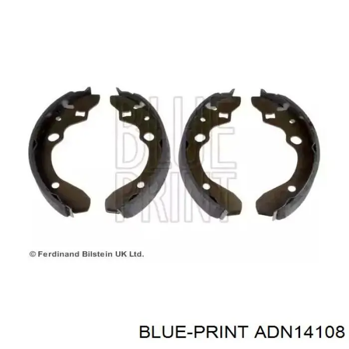 Zapatas de frenos de tambor traseras ADN14108 Blue Print