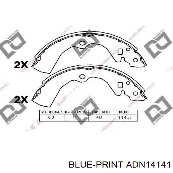 S56516 Brembo Барабанные тормозные колодки