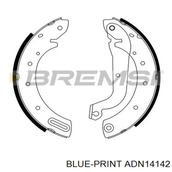 Купить BC07640 Starline Задние барабанные тормозные колодки