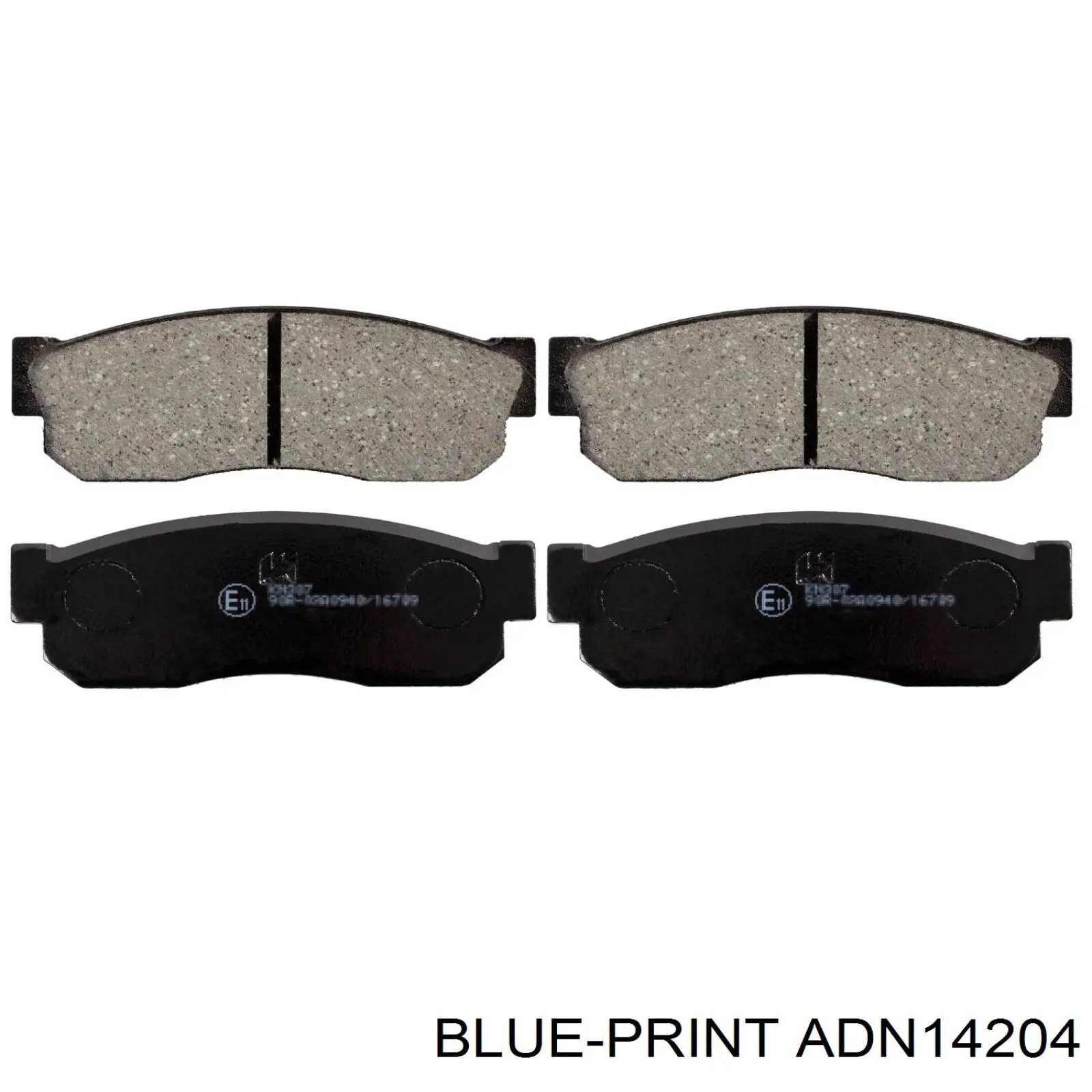 Pastillas de freno delanteras ADN14204 Blue Print