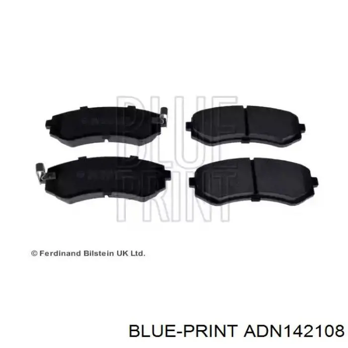ADN142108 Blue Print колодки тормозные передние дисковые