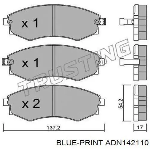 Купить SBDS445 Starline Колодки тормозные
