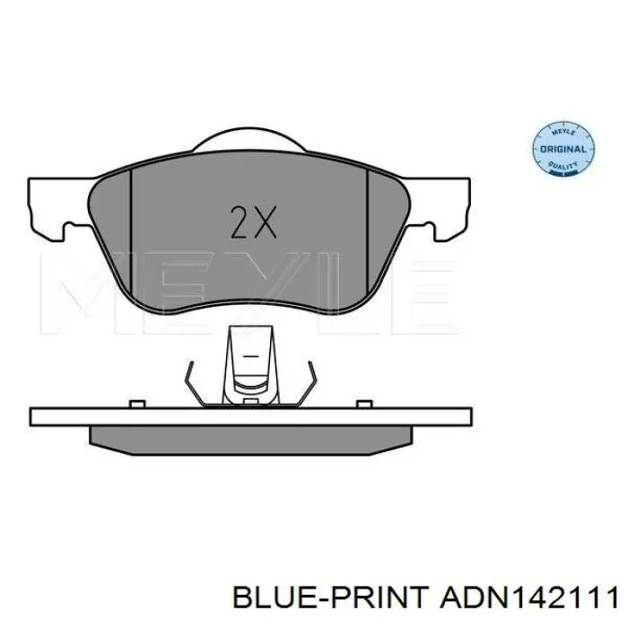 Купить ADN142111 Blue Print Колодки тормозные