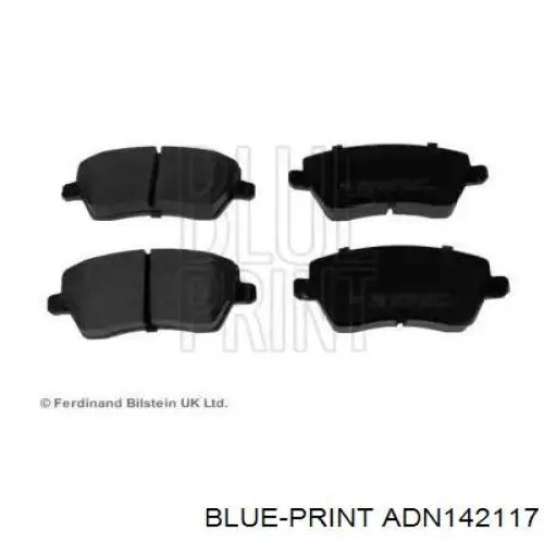 Передние тормозные колодки ADN142117 Blue Print