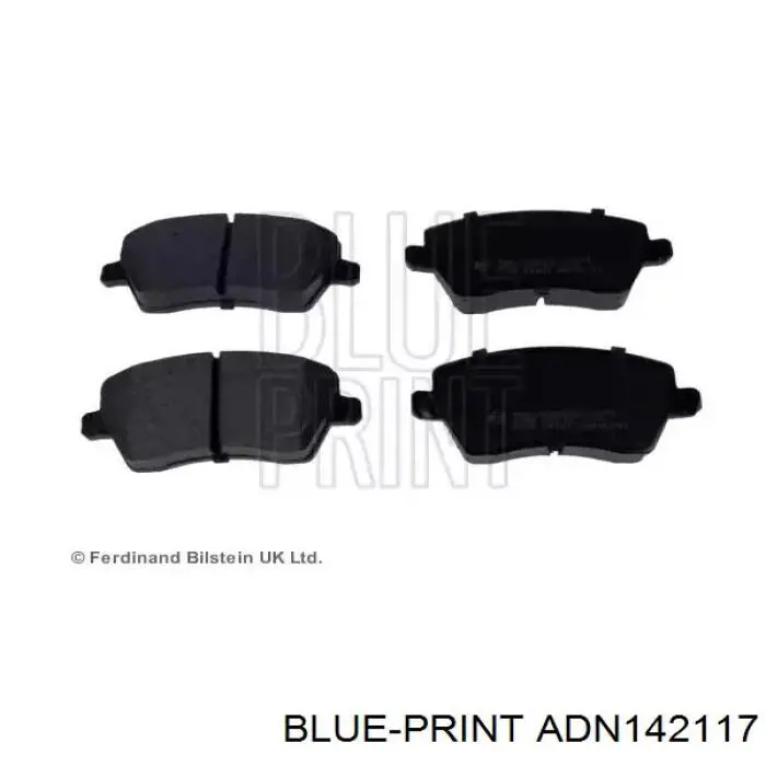 ADN142117 Blue Print передние тормозные колодки