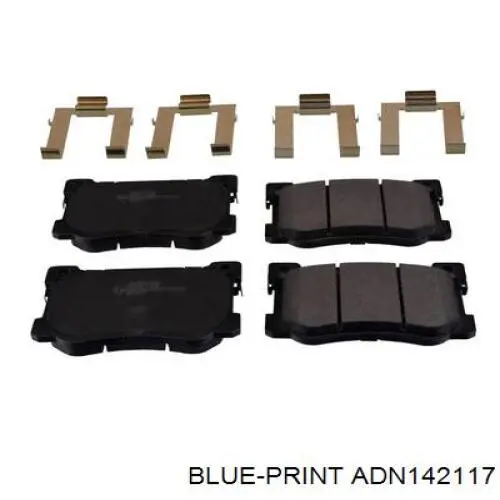 Купить ADN142117 Blue Print Колодки тормозные