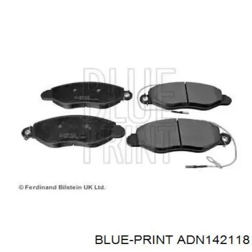 Передние тормозные колодки ADN142118 Blue Print