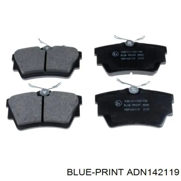 Задние тормозные колодки ADN142119 Blue Print