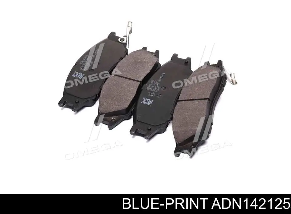 Колодки тормозные передние дисковые Blue Print ADN142125