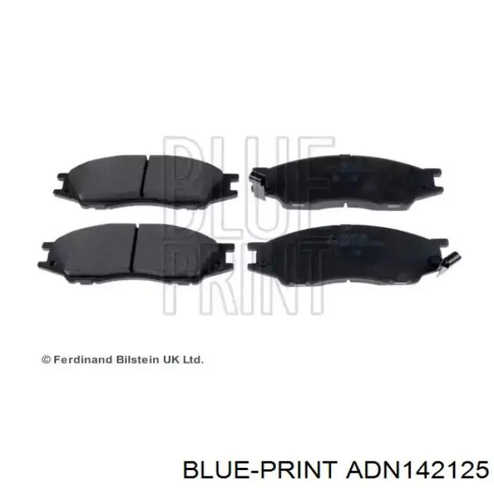 Pastillas de freno delanteras ADN142125 Blue Print