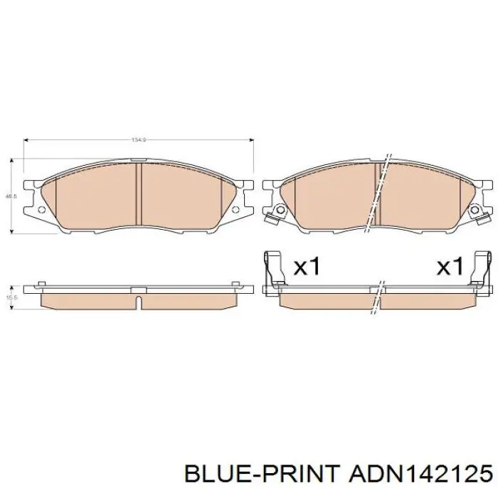 Тормозные колодки Nissan/Infiniti D10606N091