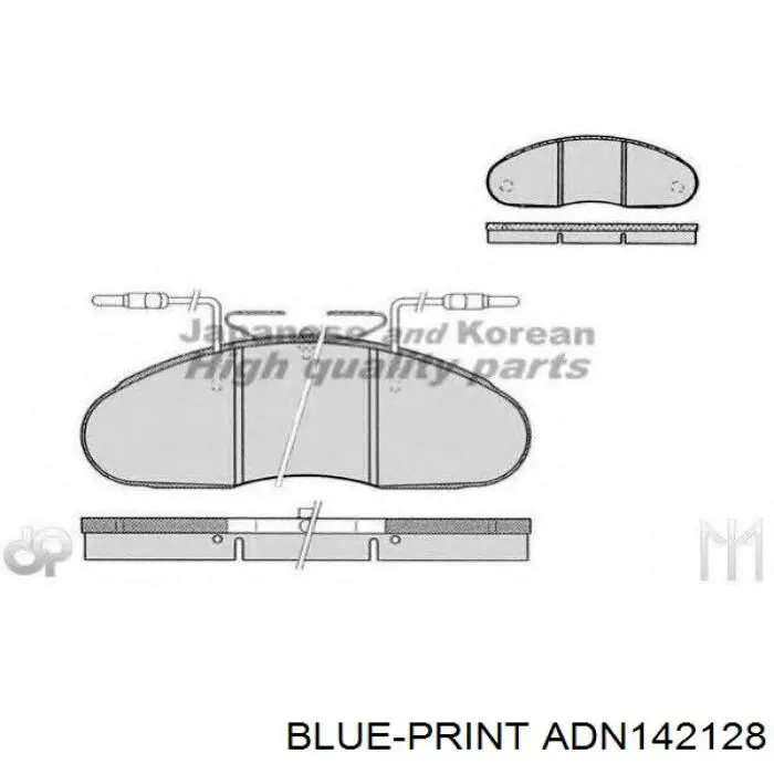 Передние тормозные колодки PRP0556 Protechnic