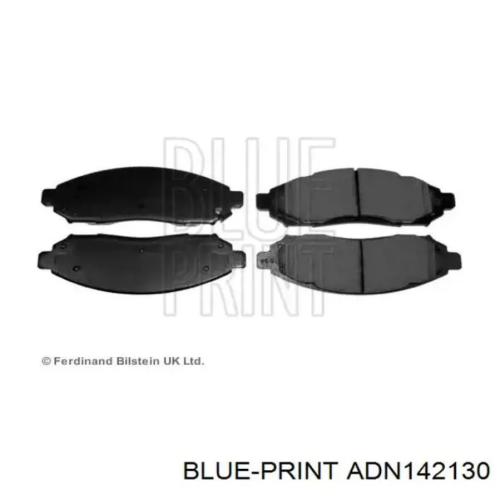 ADN142130 Blue Print sapatas do freio dianteiras de disco