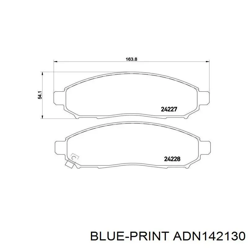 Колодки Blue Print ADN142130 цена, от 26.85 USD