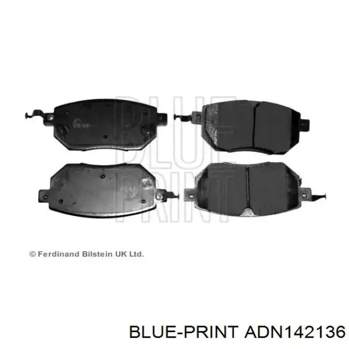 Передние тормозные колодки ADN142136 Blue Print