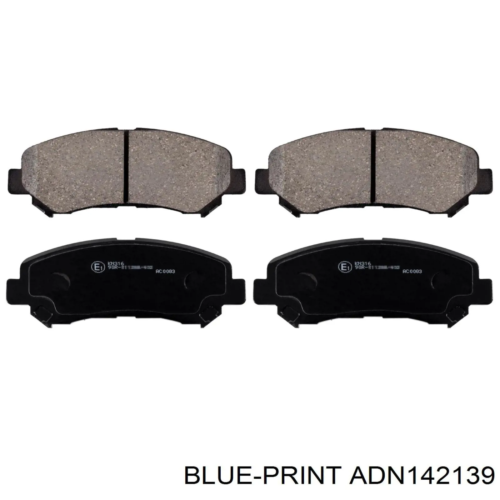 Купить ADN142139 Blue Print Колодки тормозные
