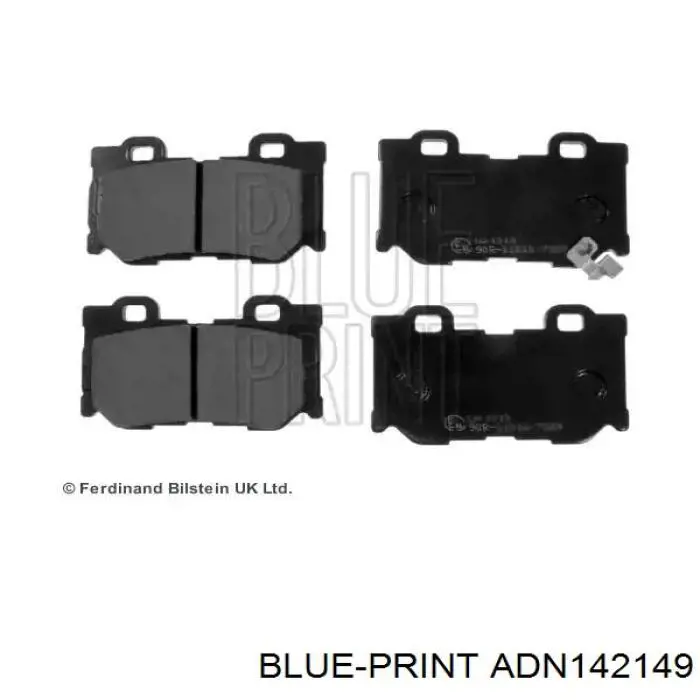 Колодки тормозные задние дисковые на Infiniti FX  S51