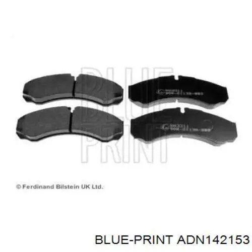 Задние тормозные колодки ADN142153 Blue Print