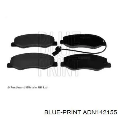 Купить ADN142155 Blue Print Колодки тормозные задние, дисковые