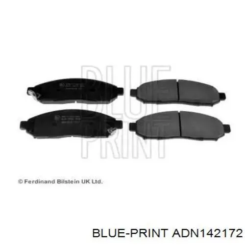 Передние тормозные колодки ADN142172 Blue Print