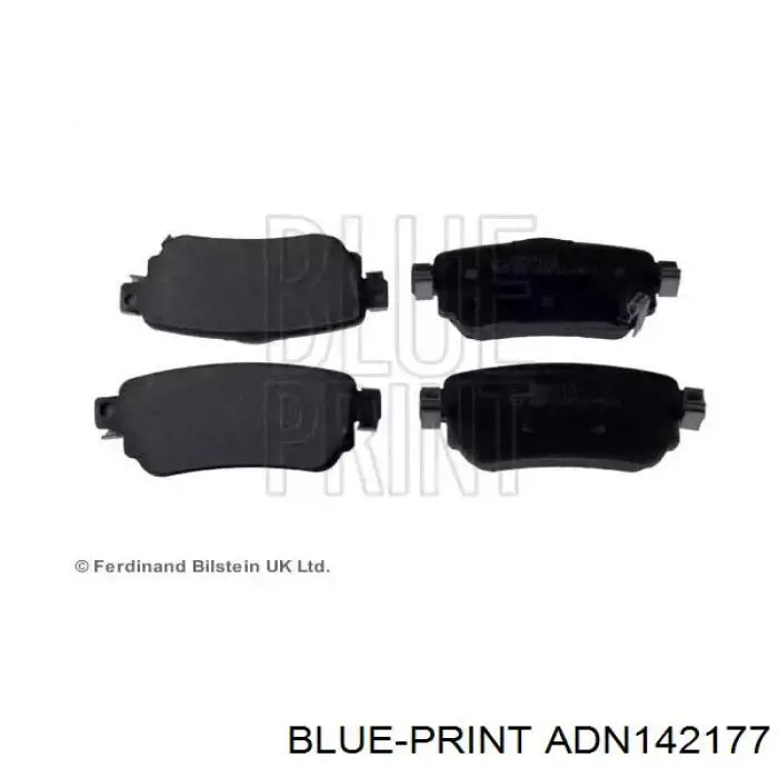 Задние тормозные колодки ADN142177 Blue Print