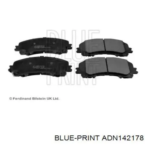 Купить ADN142178 Blue Print Колодки тормозные