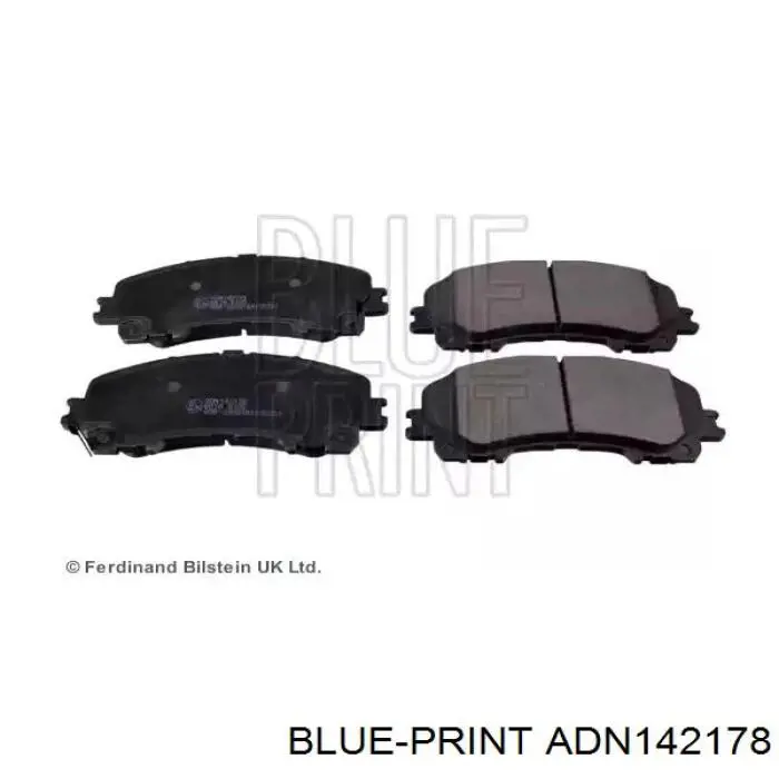 Передние тормозные колодки ADN142178 Blue Print