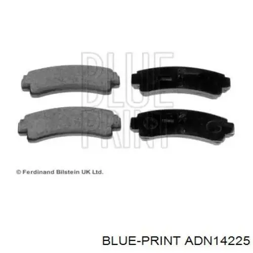 Задние тормозные колодки ADN14225 Blue Print