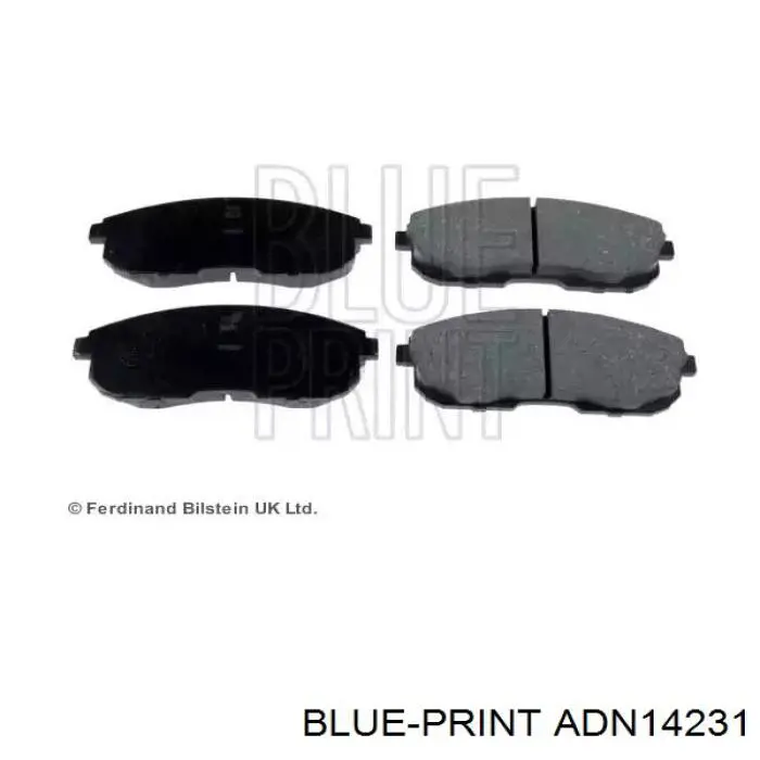 Передние тормозные колодки ADN14231 Blue Print