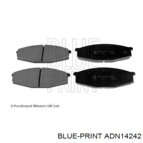 ADN14242 Blue Print передние тормозные колодки