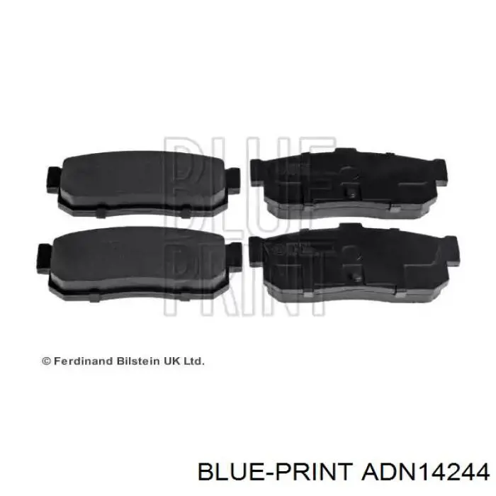 ADN14244 Blue Print колодки тормозные задние дисковые