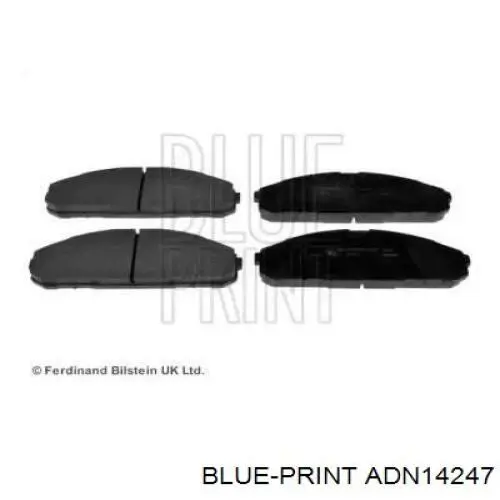ADN14247 Blue Print колодки тормозные передние дисковые