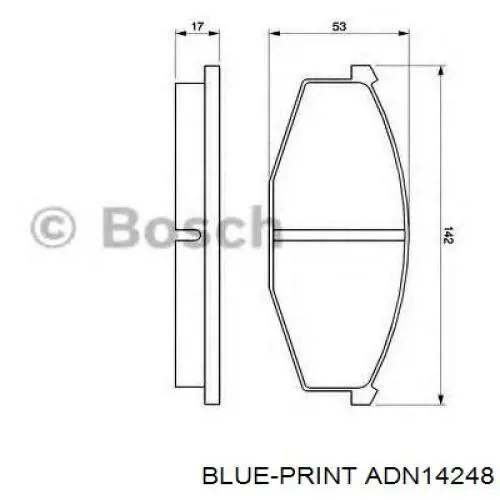 Передние тормозные колодки D1060T7893 Nissan/Infiniti