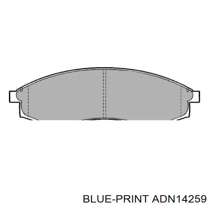 Купить ADN14259 Blue Print Колодки тормозные