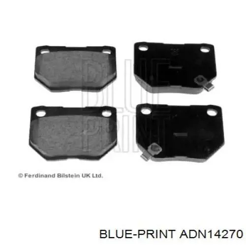 Задние тормозные колодки ADN14270 Blue Print