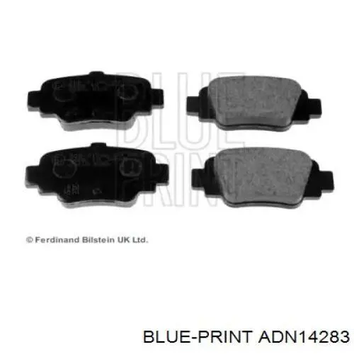 Задние тормозные колодки ADN14283 Blue Print