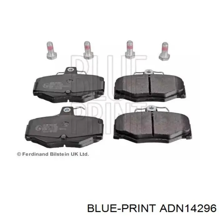 Задние тормозные колодки ADN14296 Blue Print