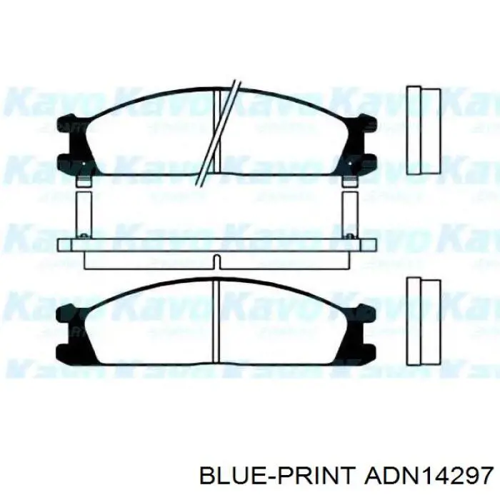 Передние тормозные колодки ADN14297 Blue Print