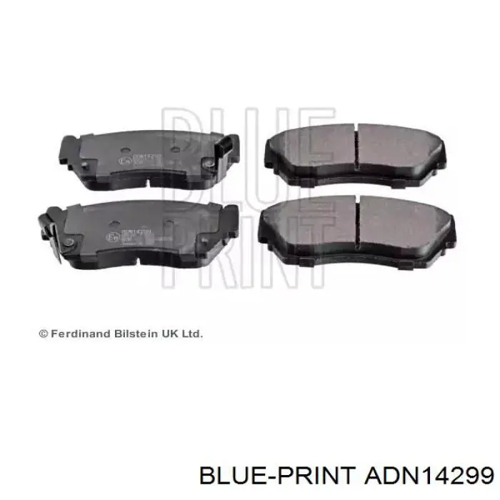 Передние тормозные колодки ADN14299 Blue Print